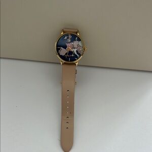 Kate Spade Gold Tan Watch with Leather Strap